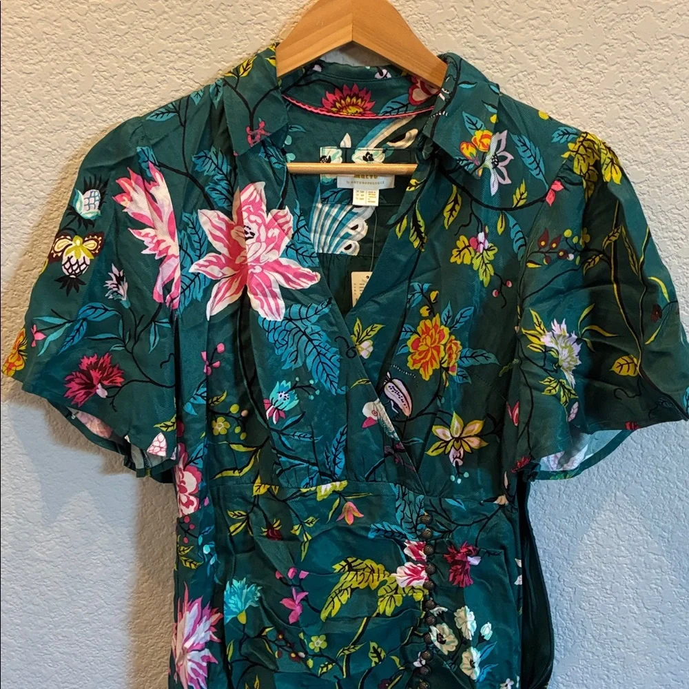 Anthropologie Floral Midi Dress - Picture 2 of 9